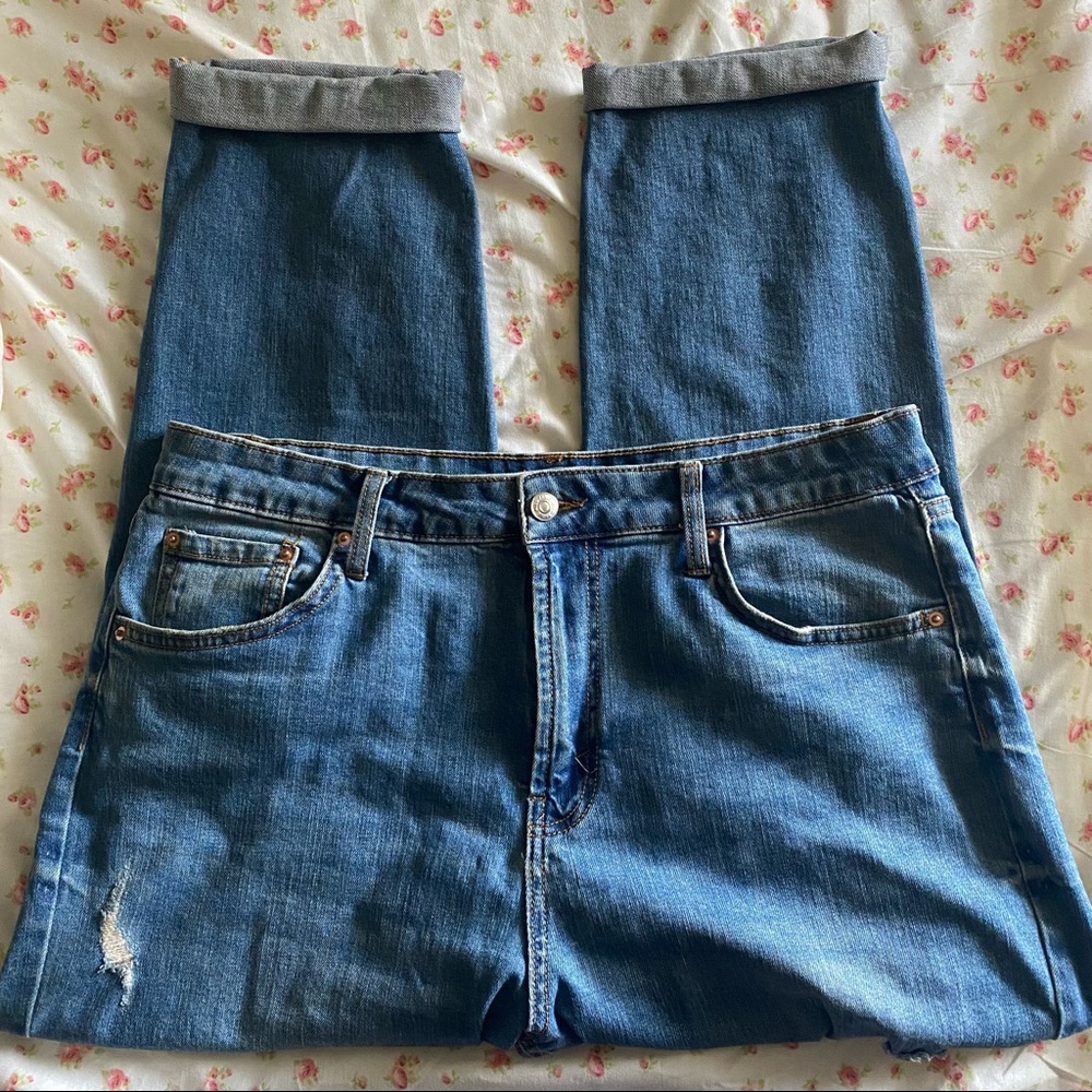 High rise mom jeans